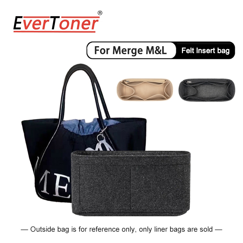 EverToner Felt Organizer For Merge A DAY Bag กระเป๋าถือขนาดใหญ่และขนาดกลางที่เก็