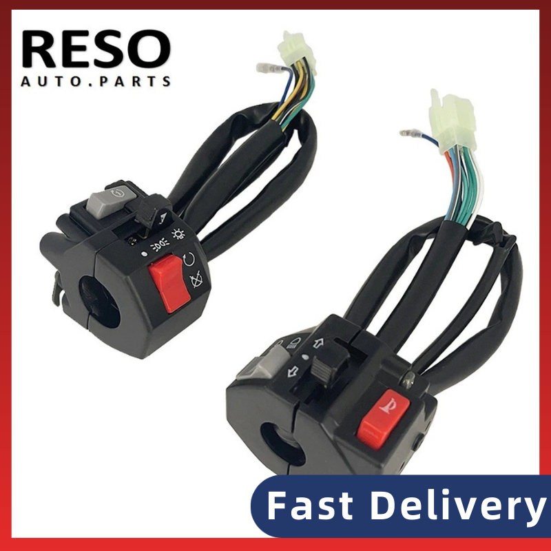 RESO 7/8 "22 มม.Handlebar สวิทช์ซ้ายขวาสําหรับ Yamaha XV250 Virago SRX600 FZR250 RZ250 YPVS RZ350 TZ