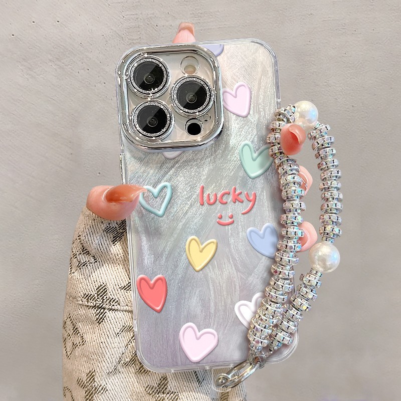 JEERO น่ารัก Kawaii การ์ตูนแฟชั่นตลกกันกระแทกป้องกัน Hard เคสโทรศัพท์พร้อมกล้องเลนส์ป้องกันและสายโทรศัพท์สําหรับ iphone 17 Air 16 15 13 12 11 Pro Max ip 14 Plus MZ50117