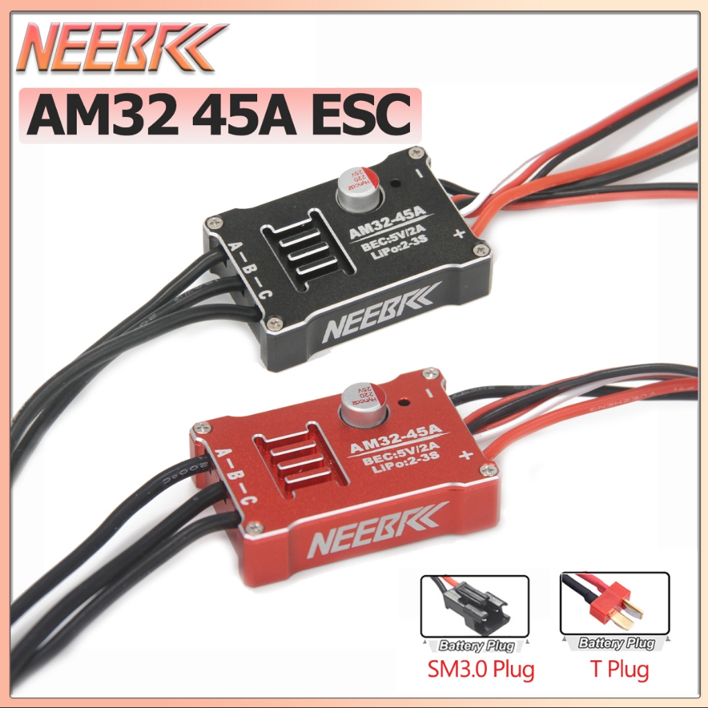 NEEBRC 2322 3500KV มอเตอร์ไร้แปรง AM32 45A โลหะ ESC SM3.0/T ปลั๊กสําหรับ 1/12 RC รถ MN99 MN168 MN78 