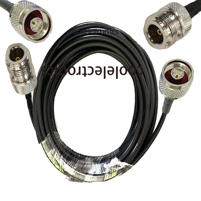 1 PC LMR240 N ชาย N หญิงแจ็คขั้วต่อ LMR-240 50-4 RF coaxial Low Loss Coax สาย 1/2/3/5/10/15/20 M