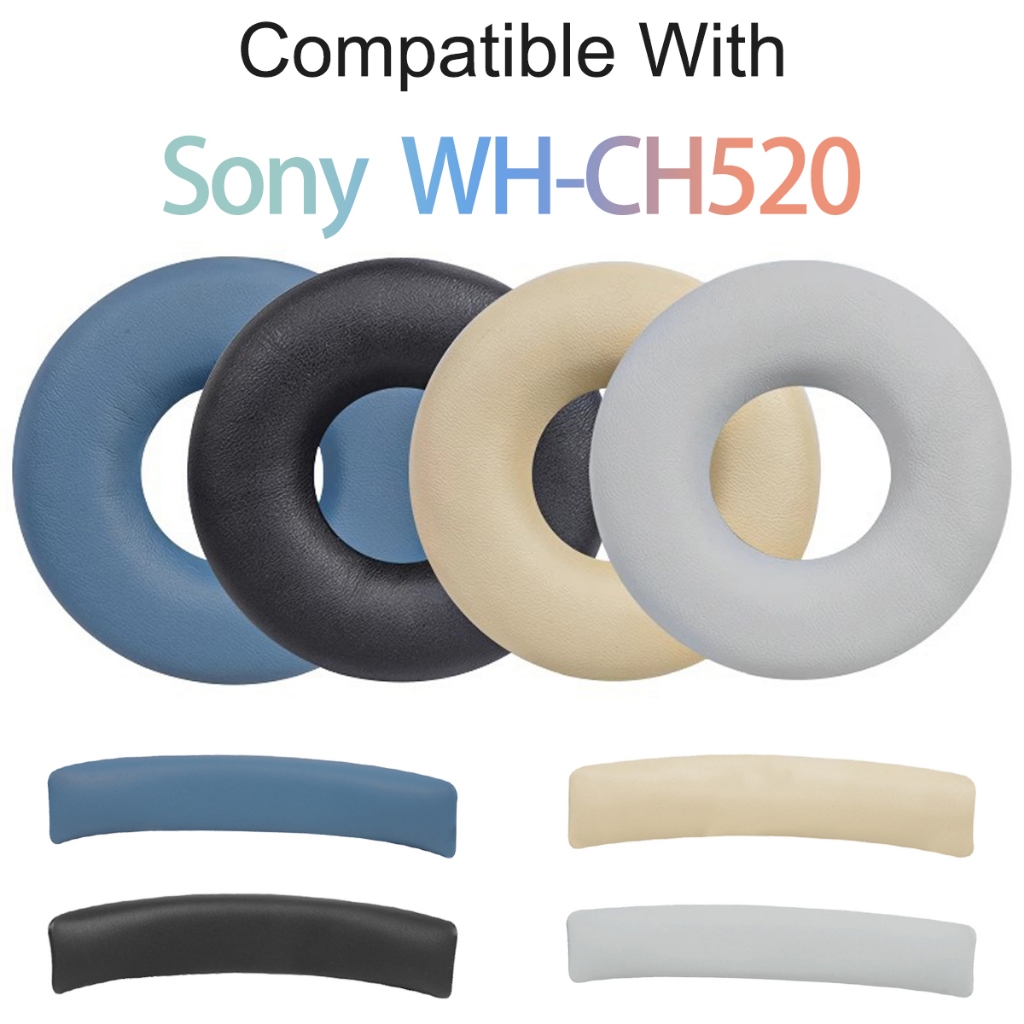 สําหรับ Sony WH-CH520 WH CH520 เปลี่ยนหูฟังแถบคาดศีรษะ EarPads เบาะฟองน้ําชุดหูฟัง Earmuffs