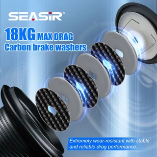 SEASIR Worm Shaft Spinning Reel ultra-dense ไขลาน Long Cast น้ําทะเลคาร์บอนเครื่องซักผ้าน้ําจืดน้ําเค็ม reel ตกปลา Coil