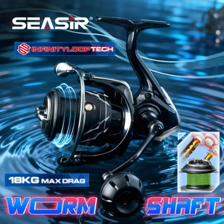 SEASIR Worm Shaft Spinning Reel ultra-dense ไขลาน Long Cast น้ําทะเลคาร์บอนเครื่องซักผ้าน้ําจืดน้ําเค็ม reel ตกปลา Coil