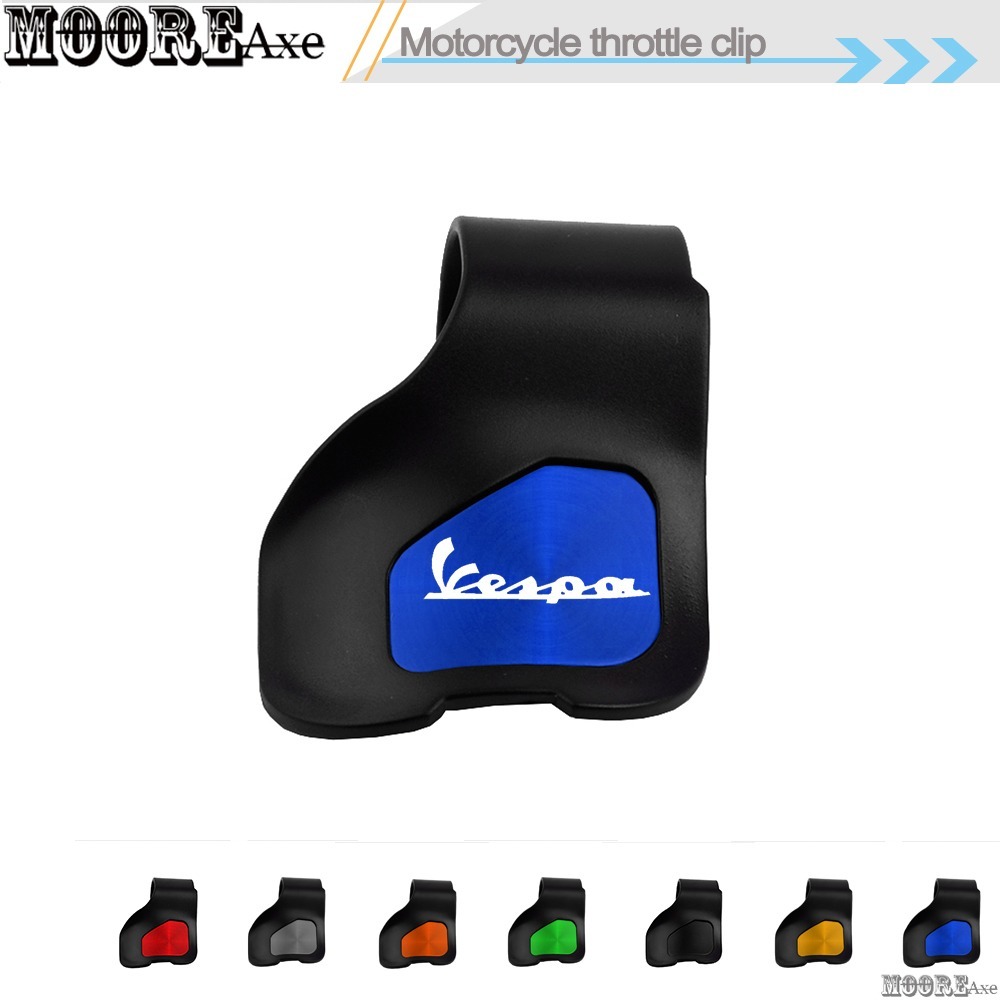 Mooreaxe สําหรับ VESPA Sprint 150 Primavera 150 GTS 300 s125 LX125 2024 2025 รถจักรยานยนต์คันเร่ง Booster Clamp Cruise Aid ควบคุมคันเร่ง Booster Grips ข้อมือ Rest