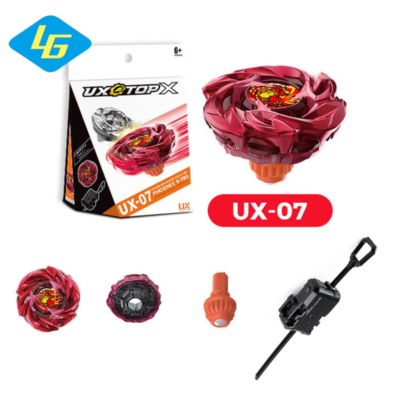 Beyblade Burst X UX-07 Phoenix Rudder Deck พร้อมชุด Launcher โลหะ Beyblade ทนทานของเล่นเด็กสําหรับขอ