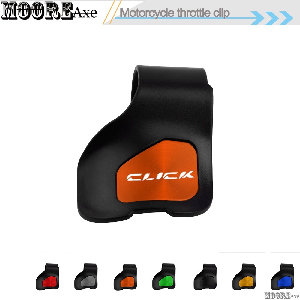 ร้อน! Mooreaxe สําหรับ HONDA Click 125 150i 160 V1 V2 V3 2024 2025 รถจักรยานยนต์คันเร่ง Booster Clamp Cruise Aid ควบคุมคันเร่ง Booster Grips สายรัดข้อมือ