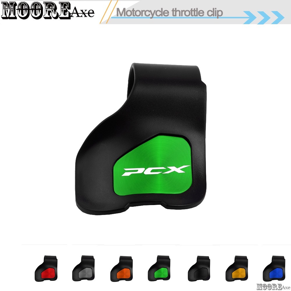 Mooreaxe สําหรับ HONDA PCX160 PCX150 ABS CBS ทุกปี 2024 2025 รถจักรยานยนต์คันเร่ง Booster Clamp Cruise Aid ควบคุมคันเร่ง Booster Grips ข้อมือ Rest