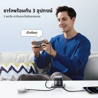UGREEN Nexode 45W/65W GaN Charger USB-C USB-A 3 พอร์ต Charger Nexode GaN Fast Charger 69 ซม.Retractable USB C สําหรับ iPhone 17/16/15/14/13 Xiaomi 15/14Pro Samsung Galaxy S25