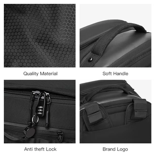 OZUKO Travel Duffle Bag ความจุขนาดใหญ่รองเท้ากันน้ํากลางแจ้งช่องยิมกระเป๋ากีฬา
