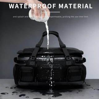 OZUKO Travel Duffle Bag ความจุขนาดใหญ่รองเท้ากันน้ํากลางแจ้งช่องยิมกระเป๋ากีฬา
