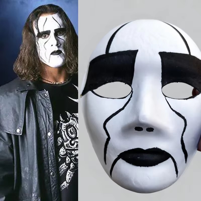 Sting The Scorpion King White Horror Face Paint Mask Scorpion Emperor World Wrestling Entertainment 