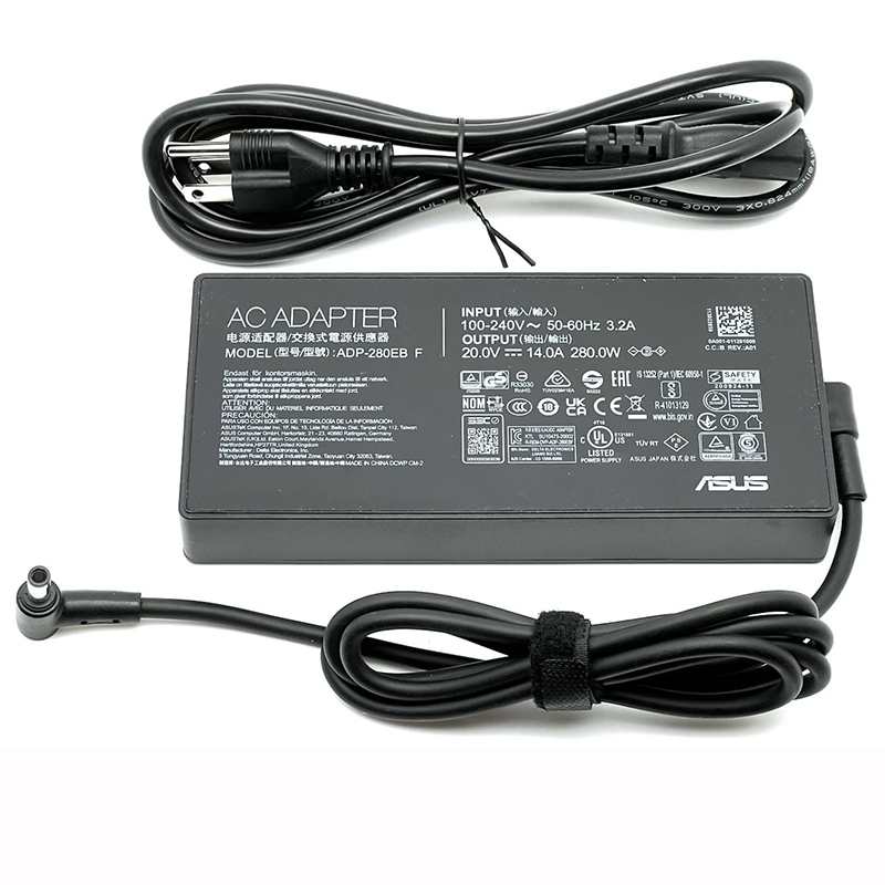 Asus 280W ADP-280EB F 20V 14A 6.0x3.7 มม.อะแดปเตอร์ AC สําหรับ ROG Strix G614P G17 G713RS