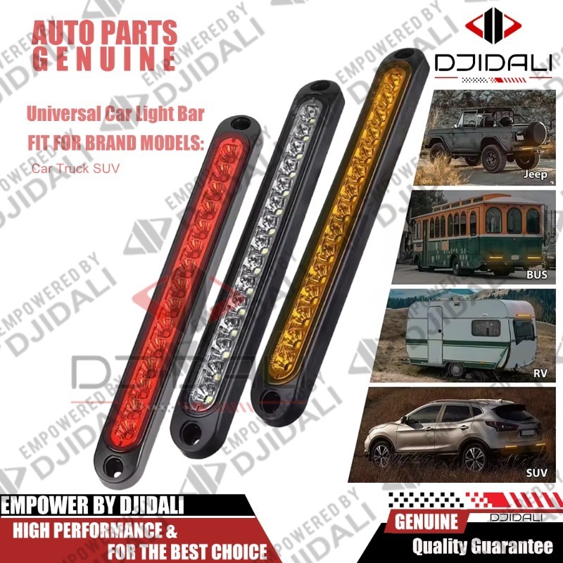 12 V-24 V Universal รถ Light Bar 15LED หลอดไฟสําหรับรถยนต์รถบรรทุก SUV สัญญาณด้านข้างไฟเลี้ยวไฟเตือนไฟท้ายรถอุปกรณ์เสริม