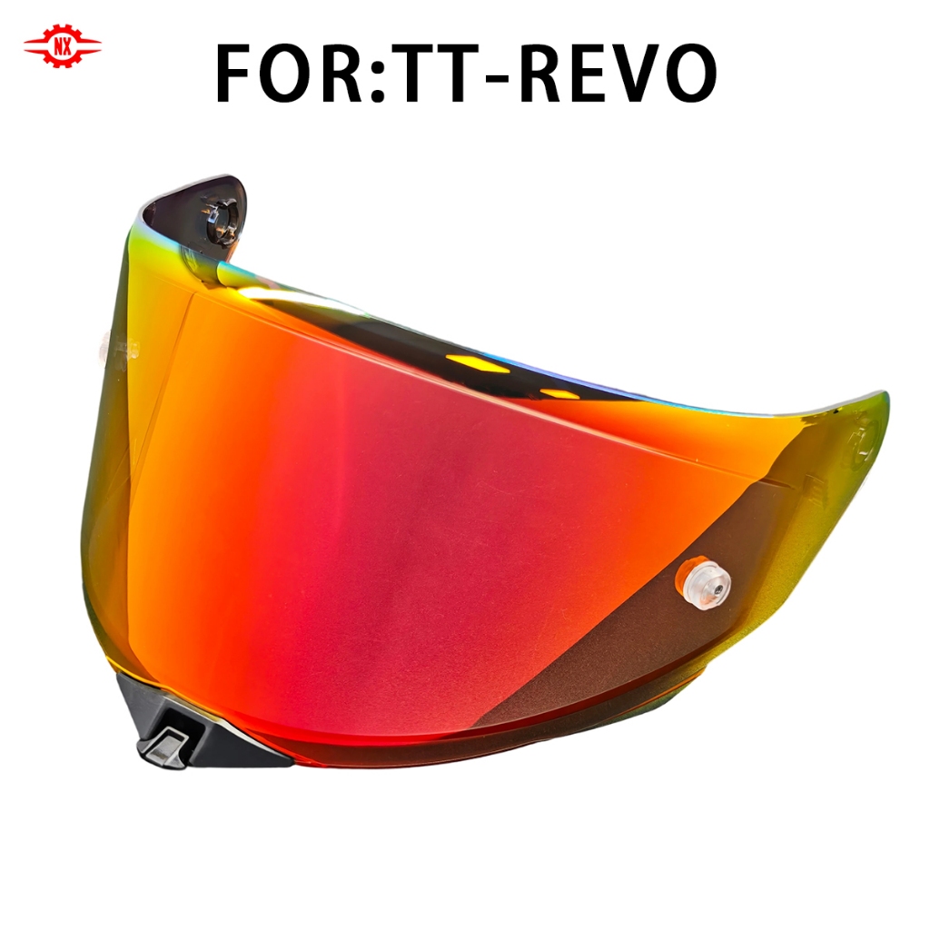 หมวกกันน็อครถจักรยานยนต์ Visor Sun Shield สําหรับ KYT TT REVO - วัสดุ PC, ป้องกันรังสียูวี, กันลม, ป้องกันการระเบิด, หลายสี, HD Vision
