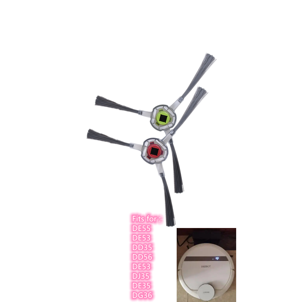 แปรงด้านข้างสําหรับ Ecovacs Deebot DE55 DE53 DD35 DD56 DE53 DJ35 DE35 DG36 หุ่นยนต์เครื่องดูดฝุ่นอุป