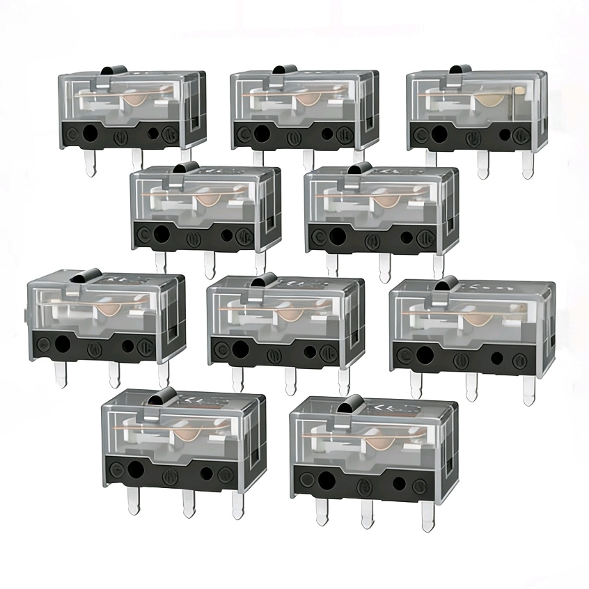 10PCS Kailh Kailh GM8.0 Black Mamba Mouse Micro Switch Gaming Game Gold Alloy 8 ล้านปุ่ม
