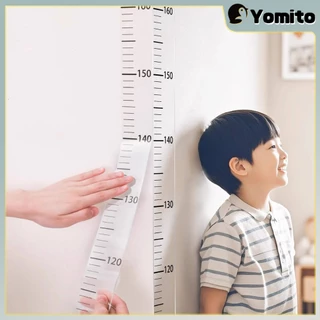 YM ที่วัดความสูงเด็ก สติ๊กเกอร์ส่วนสูง แบบติดผนัง ยาว 2 m สีขาว/สีใส Height sticker