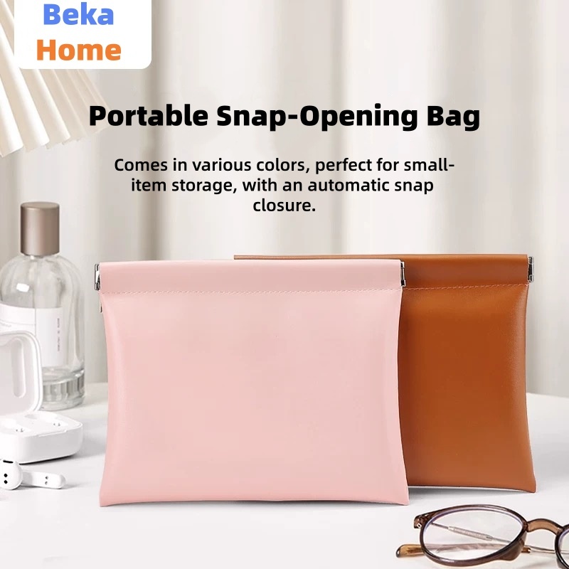 Primehome กระเป๋าสตางค์ กระเป๋าใส่เหรียญ กระเป๋าตัง แบบพกพา สลิปสติก เครื่องสำอาง ใส่ของอเนกประสงค์