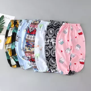 [ พร้อมส่งในไทย ] กางเกงเด็ก ผ้านิ่ม ใส่สบาย สีสันสดใสลายน่ารัก