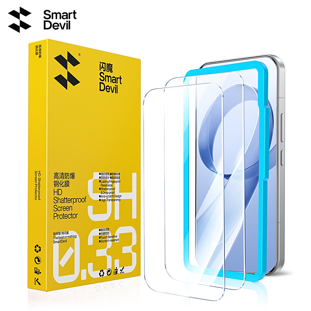 SmartDevil 2.5D กระจกนิรภัยสําหรับ POCO F8 Pro/F8 Ultra/Redmi K90/K90 Pro Max/K90 Max อัลตราโซนิกทันทีปลดล็อคไม่มีขอบสีดําความละเอียดสูงป้องกันการระเบิด