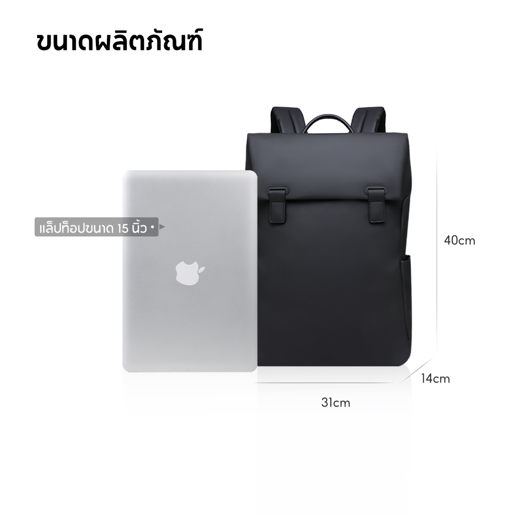 Full DESIGN حقيبة ظهر Savvy Men للابتوب 15 بوصة — صورة 8