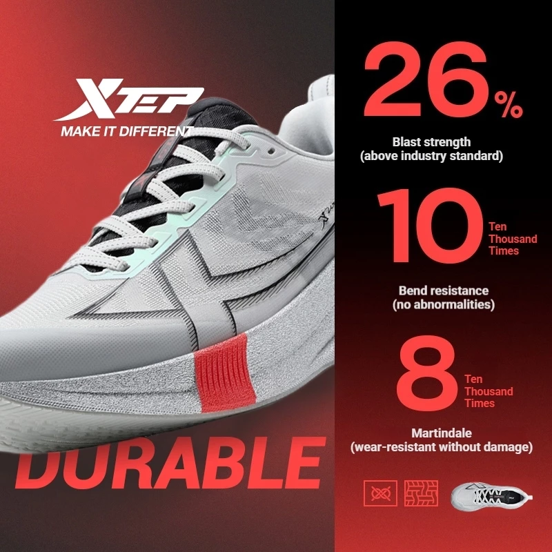 XTEP 2000KM 5.0 รองเท้าวิ่ง Rebound Shock Absorption น้ำหนักเบา thumbnail 5