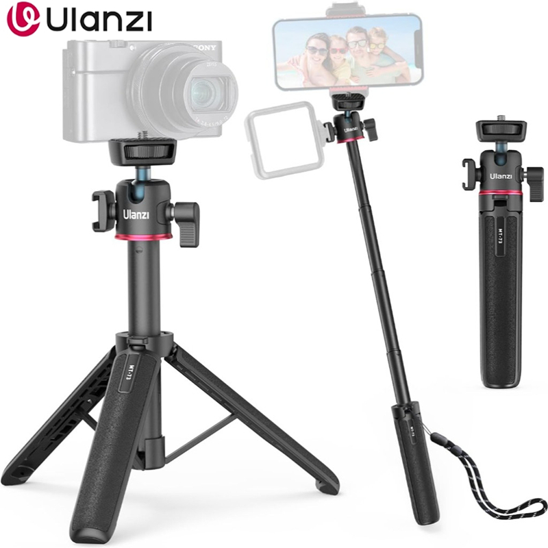 Ulanzi MT73 Camera Tripod ขาตั้งกล้อง ไม้เซลฟี่ มีช่อง Cold Shoe รับน้ำหนัก 1.5 Kg. ถ่ายวิดีโอ Vlog