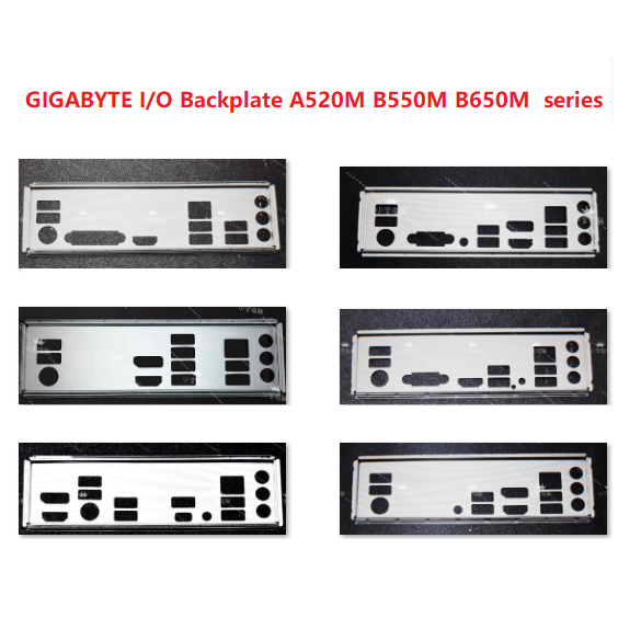 Gigabyte I/O Shield Backplate a520m a620m b550m b650m series