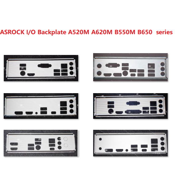 ASROCK I/O Shield Backplate All A520M A620M B550M B650M series