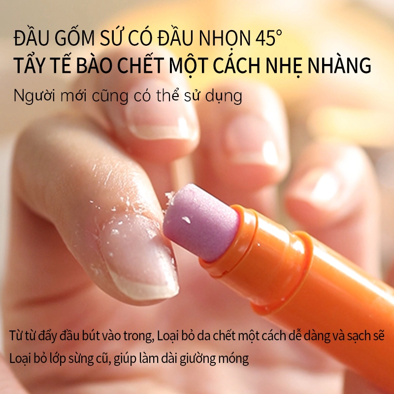 CandyMoyo ไม้ขัดหนังกําพร้า | ขัดผิวผิวที่ตายแล้วเรียบและบํารุงหนังกําพร้าที่จําเป็นสําหรับการทําเล็บให้ความชุ่มชื้นและนุ่มสําหรับเล็บเพื่อสุขภาพ