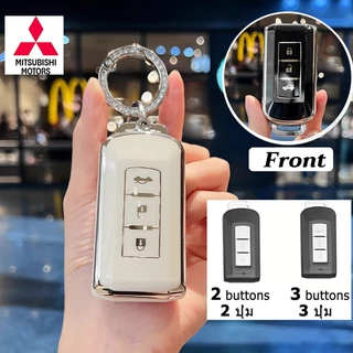 X Force Pajero Mitsubishi Triton Xpander Cross รีโมทคอนโทรลฝาครอบกุญแจ Delica Pajero Sport Mirage Attrage Outlander รถพวงกุญแจอุปกรณ์เสริม