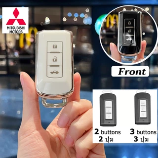 X Force Pajero Mitsubishi Triton Xpander Cross รีโมทคอนโทรลฝาครอบกุญแจ Delica Pajero Sport Mirage Attrage Outlander รถพวงกุญแจอุปกรณ์เสริม