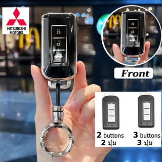 X Force Pajero Mitsubishi Triton Xpander Cross รีโมทคอนโทรลฝาครอบกุญแจ Delica Pajero Sport Mirage Attrage Outlander รถพวงกุญแจอุปกรณ์เสริม
