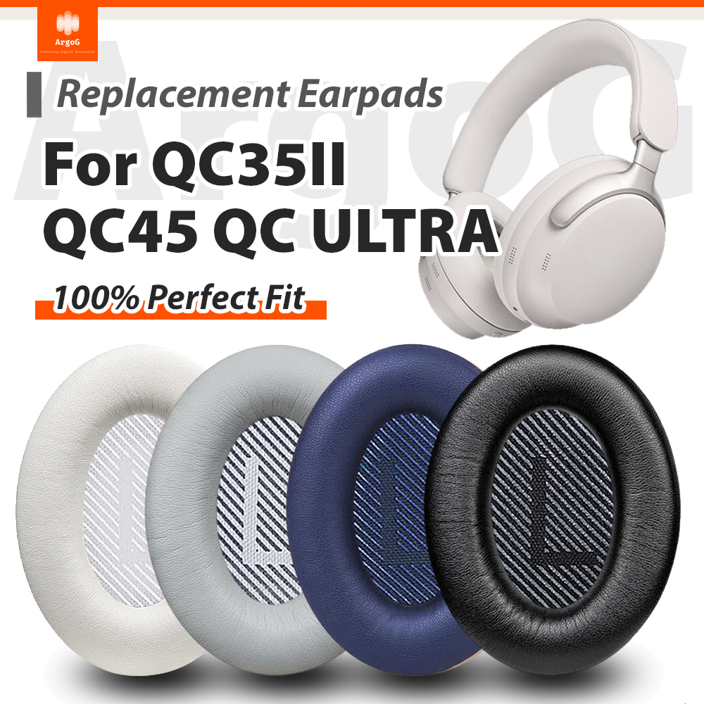 เปลี่ยนแผ่นรองหูฟังสําหรับ Bose QC35 QC45 QC Ultra คุณภาพสูงฟองน้ํา Pad สําหรับหูฟังเงียบเปลี่ยน 35 & 35 Ii