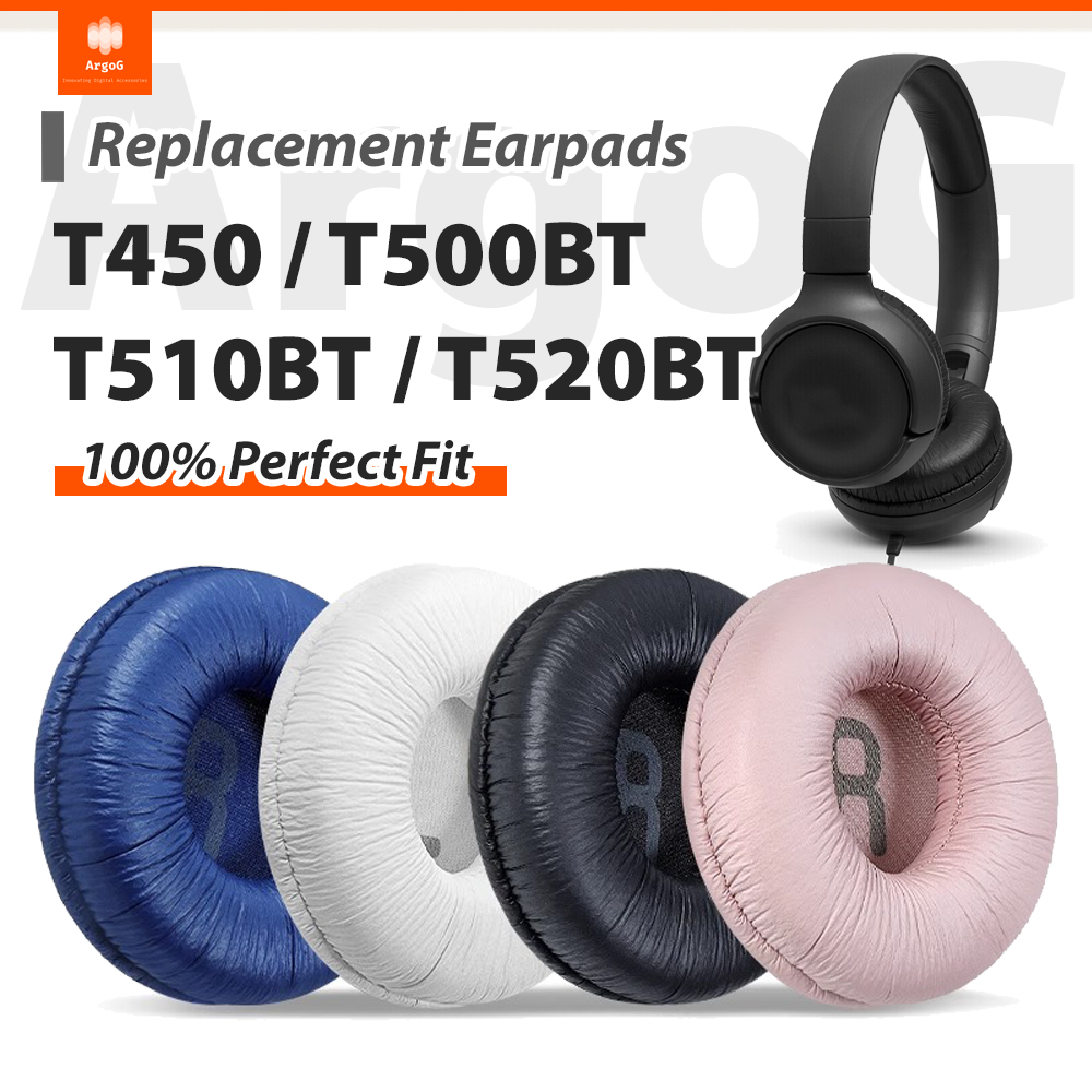 เปลี่ยนแผ่นรองหูฟังแผ่นรองหูฟังสําหรับ T500BT T450 T510BT T520BT คุณภาพสูงหน่วยความจําโฟมแผ่นรองหูฟัง