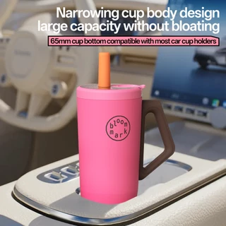 BLOOMMARK ความจุขนาดใหญ่ Icemaster Thermos Cup 316L สแตนเลสรถฟางถ้วยเย็น Big Mac ถ้วยน้ํา