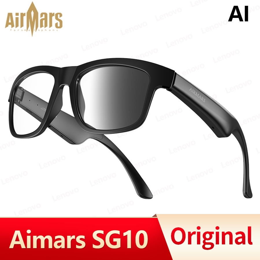 Airmars SG10 แว่นตาสมาร์ทไร้สาย หูฟังนักแปล AI Real-Time HD Calls ออกแดดเปลี่ยนสี สำหรับกีฬากลางแจ้ง