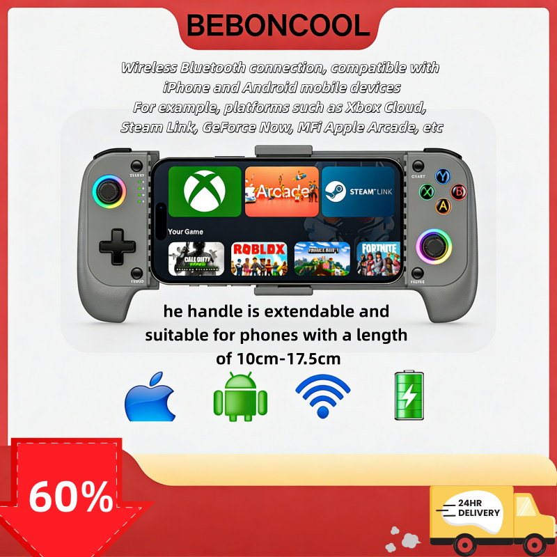 🚀ส่งไทย24ชั่วโมง🚀BEBONCOOL MC103  ตัวควบคุมเกมมือถือรองรับ Xbox Cloud, Steam Link, Call of Duty, Roblox