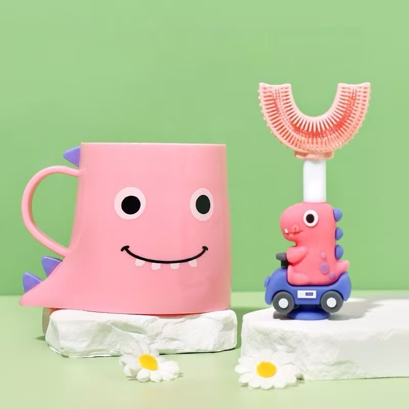 แปรงสีฟันเด็ก u-Shaped เด็กทารกแปรงซิลิโคนชุดพิเศษ Handy Tool