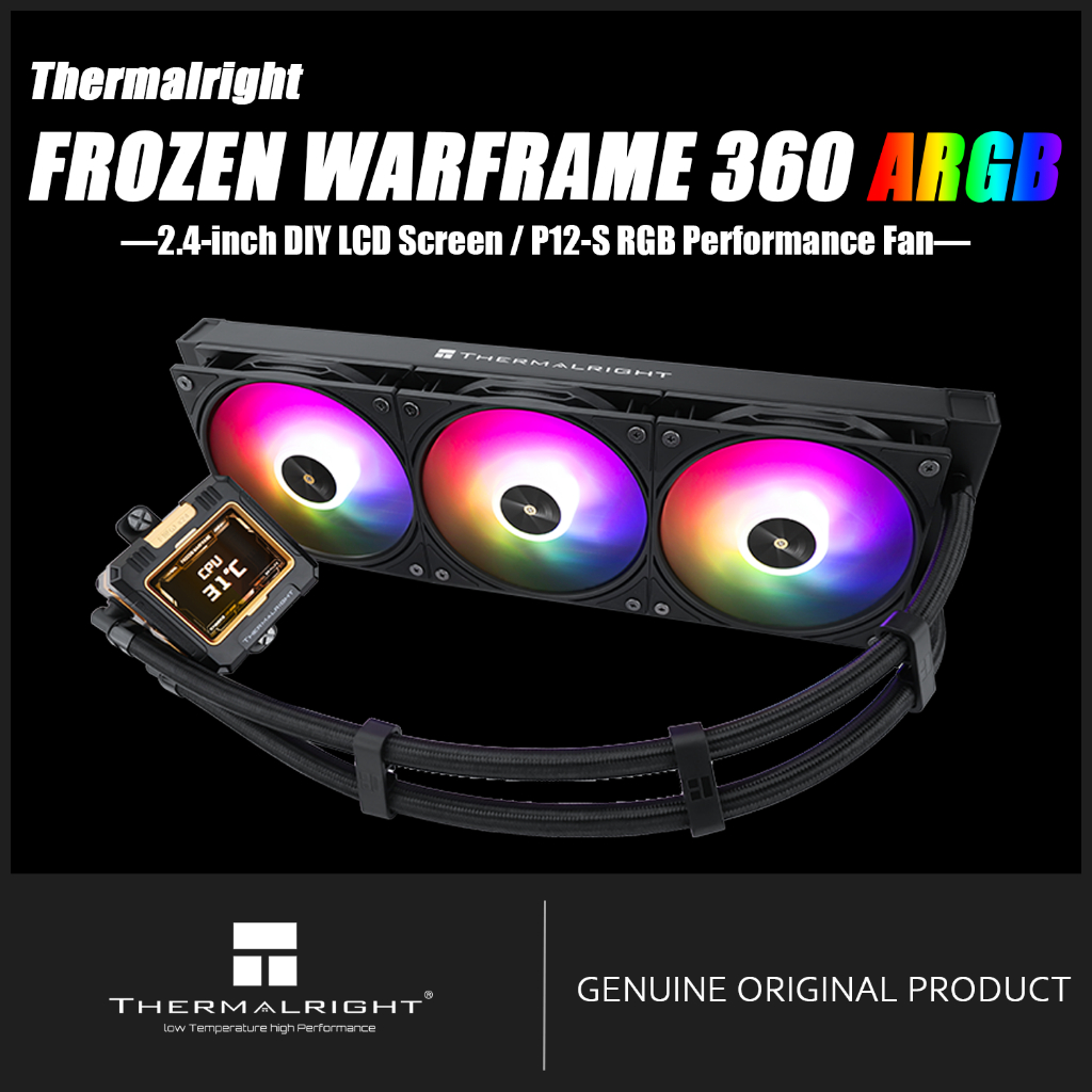 Thermalright FROZEN WARFRAME 360 ARGB BLACK AIO CPU Liquid Cooler FW360 ARGB BLACK
