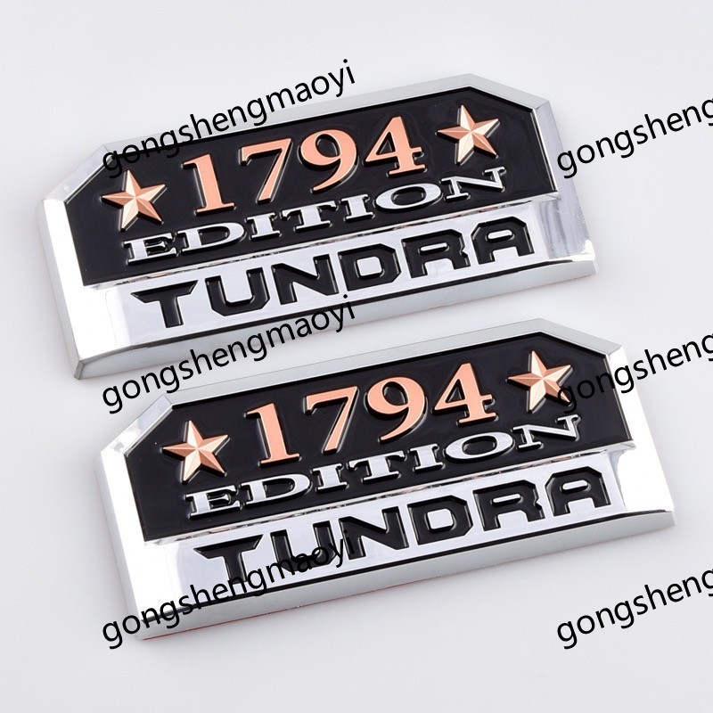 1PCS 3D ABS Tundra Badge 1794 Edition Tundra Emblem รถประตู Decals Fender สติกเกอร์สําหรับ Tundra รถ