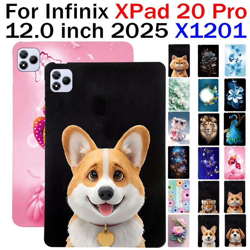 สําหรับ Infinix Xpad 20 Pro XPAD20 Pro 12.0 2025 X1201 4G แท็บเล็ตยืดหยุ่นแฟชั่นกรอบกันกระแทก
