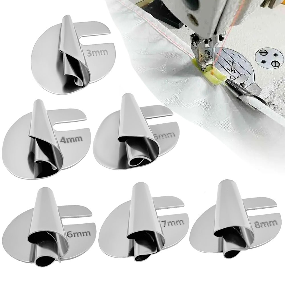 3mm-10mm เย็บรีด Hemmer เท้ากว้างรีด Hem Presser เท้า Universal เกลียวจักรเย็บผ้า Presser เท้า