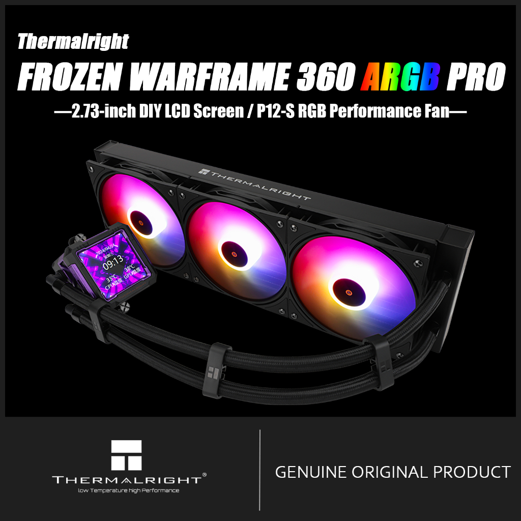 Thermalright FROZEN WARFRAME 360 PRO ARGB BLACK AIO CPU LIQUID COOLER FW360 PRO ARGB BLACK