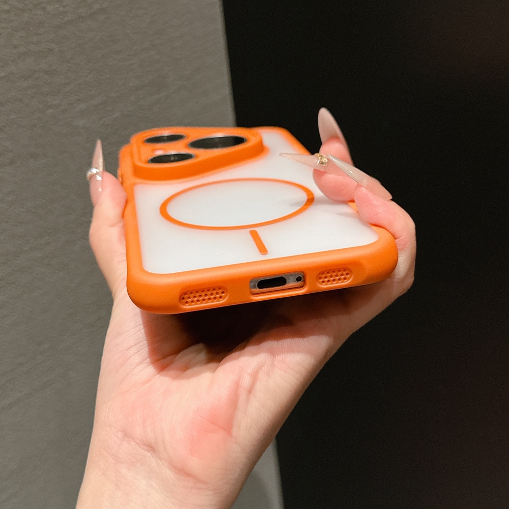 Matte Half Clear Magnetic อะคริลิคเคสโทรศัพท์สําหรับ Huawei Pura 70 80 Mate 60 70 80 Pro การกระจายความร้อน Soft TPU ขอบฝาครอบ - รูปที่ 3