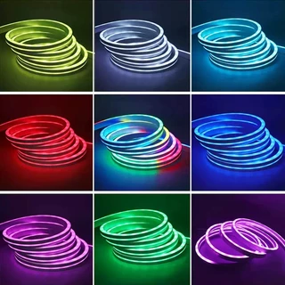Neon RGBIC ไฟเส้นหลายสีพร้อมกัน 🌈 210 โหมดไฟสุดว้าว! ควบคุมผ่านรีโมท/แอปมือถือ USB เปลี่ยนสีได้หลากหลาย