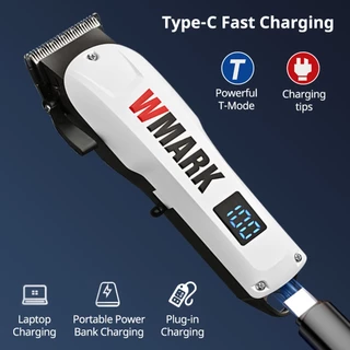 เครื่องตัดผมไฟฟ้าแบบมืออาชีพ WMARK NG 1005 เครื่องตัดผม มอเตอร์หมุน 7500RPM แบตเตอรี่ลิเธียม 2000mAh ใบมีด 5CR มี 3 สี