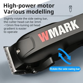 เครื่องตัดผมไฟฟ้าแบบมืออาชีพ WMARK NG 1005 เครื่องตัดผม มอเตอร์หมุน 7500RPM แบตเตอรี่ลิเธียม 2000mAh ใบมีด 5CR มี 3 สี