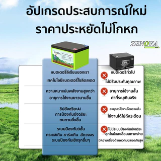 ZENOVA แบตเตอรี่ลิเธียม 12V แบตเตอรี่ลิเธียม Sprayer แบตเตอรี่ลิเธียมเฉพาะ UPS ความจุขนาดใหญ่